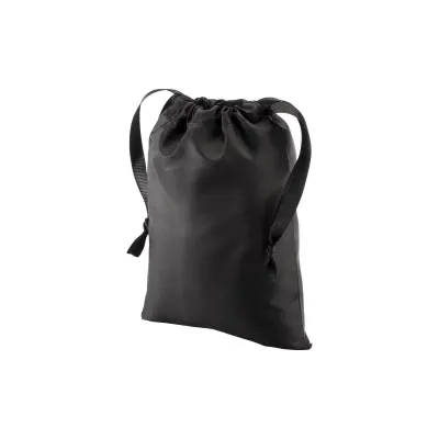 Pungă promoțională cadou din R-PET 210T, cu închidere cu șnur, 15 x 20 cm
