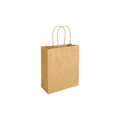 hârtie 100% reciclată, 100 g/m², pungă de cumpărături cu pliu lateral din bumbac reciclat 100 g/m²