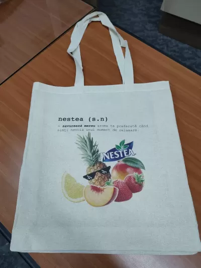 Sacose din Bumbac SBT 145 g/m² - Natur – personalizată cu logo