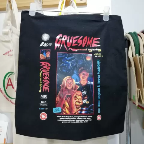 Sacose bumbac de cumparaturi cu manere lungi Mountain – personalizată cu logo