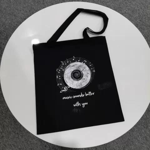 Sacose bumbac de cumparaturi cu manere lungi Mountain – personalizată cu logo